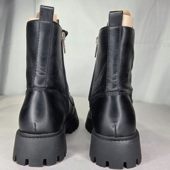 NWT GUESS Fionaa Charms Lace-Up Lug Sole Combat Boots - Picture 5 of 8